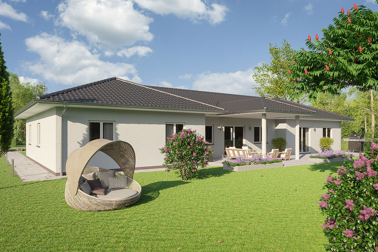 Massivhaus Bungalow 214
