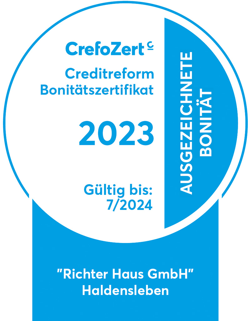 CrefoZert - ein Hausbauunternehmen mit ausgezeichneter Bonität