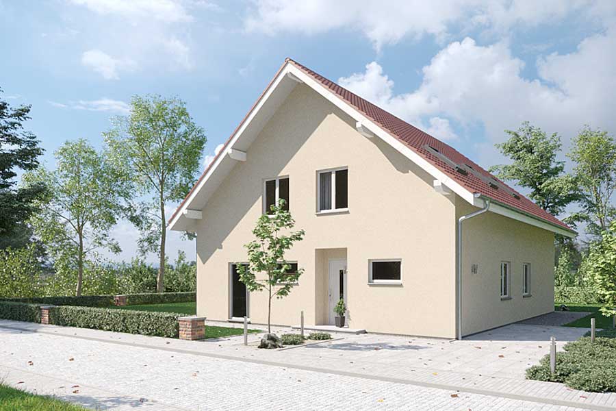 Einfamilienhaus in Massivbauweise mit 198 Quadratmetern Wohnfläche