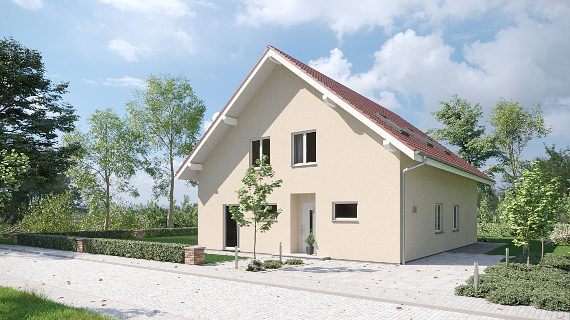 Einfamilienhaus in Berlin mit 190 Quadratmetern Wohnfläche - Straßenansicht
